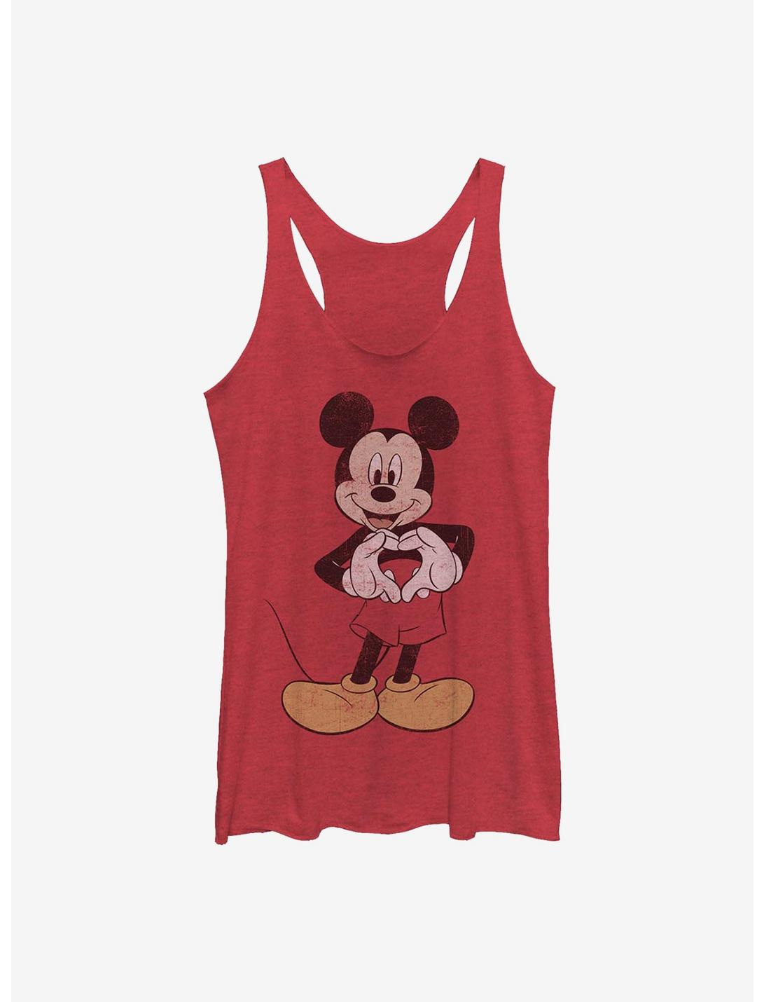 Disney Mickey Mouse Vintage Mickey Girls Tank, RED HTR, hi-res
