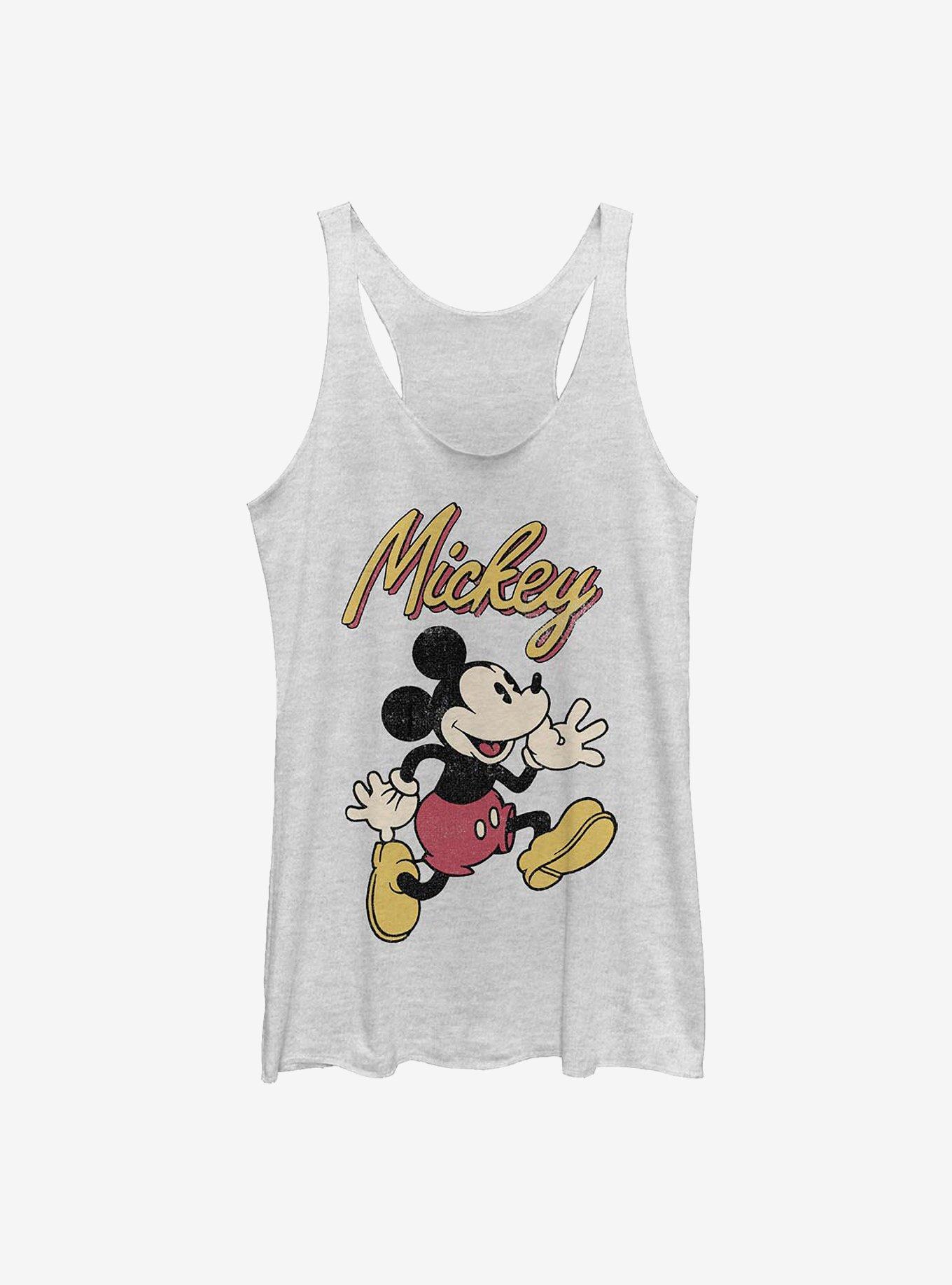 Disney Mickey Mouse Vintage Mickey Girls Tank, WHITE HTR, hi-res