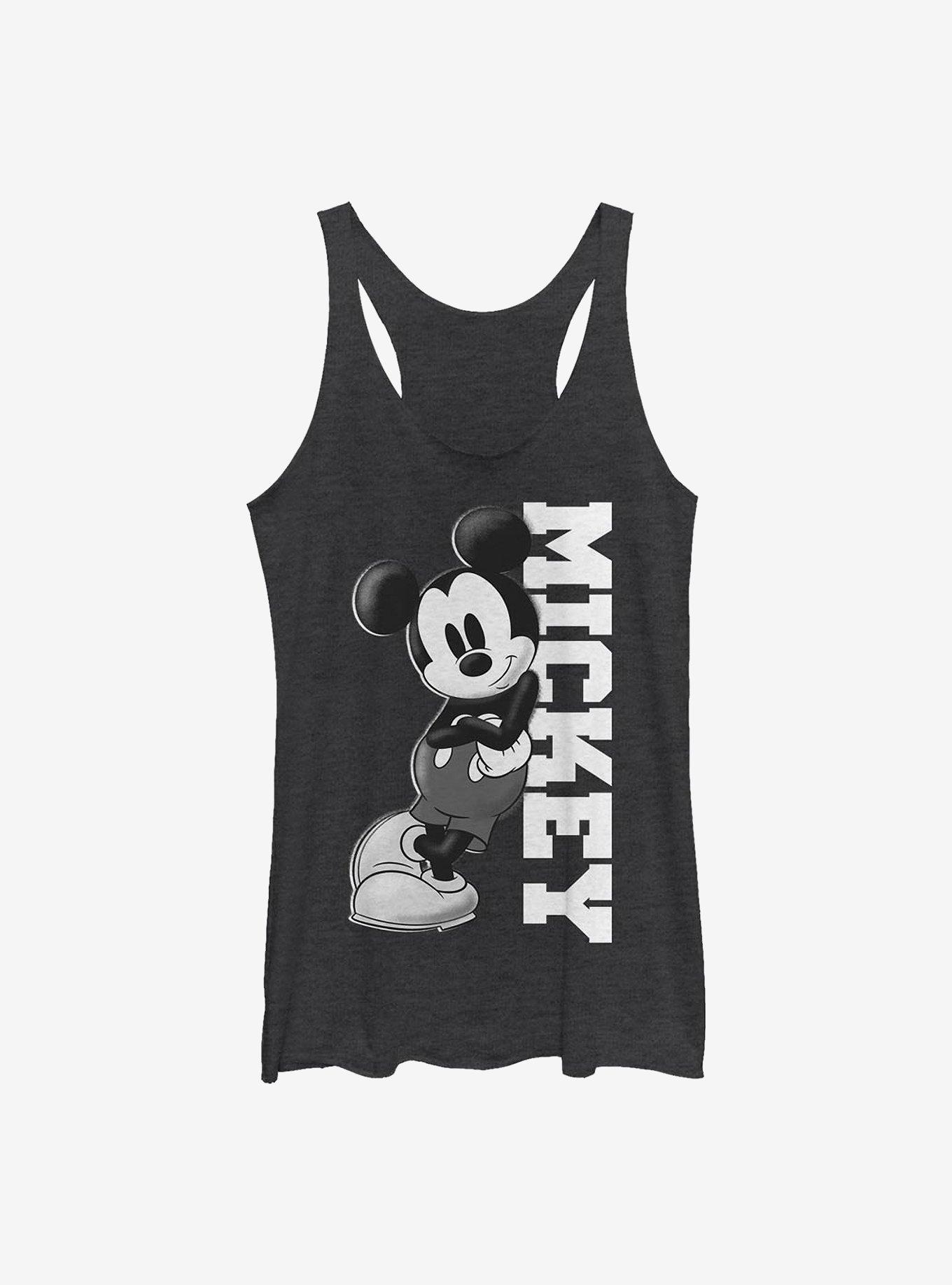 Disney Mickey Mouse Mickey Lean Girls Tank, BLK HTR, hi-res