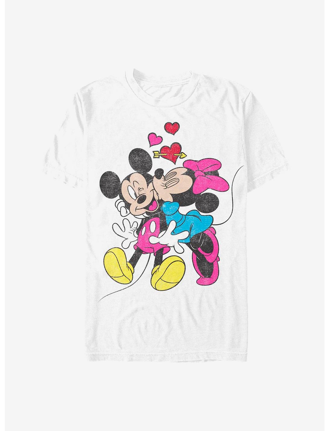 Disney Mickey Mouse & Minnie Mouse Love T-Shirt, WHITE, hi-res