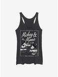 Disney Mickey Mouse & Minnie Mouse Music Cover Girls Tank Top, BLK HTR, hi-res