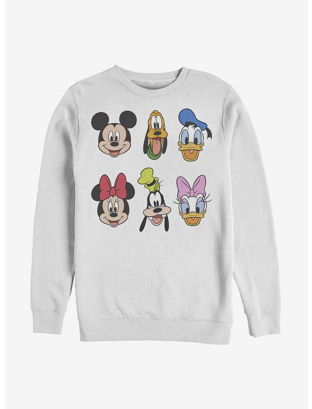 Disney Mickey Mouse & Friends Always Trending Stack Sweatshirt, WHITE, hi-res