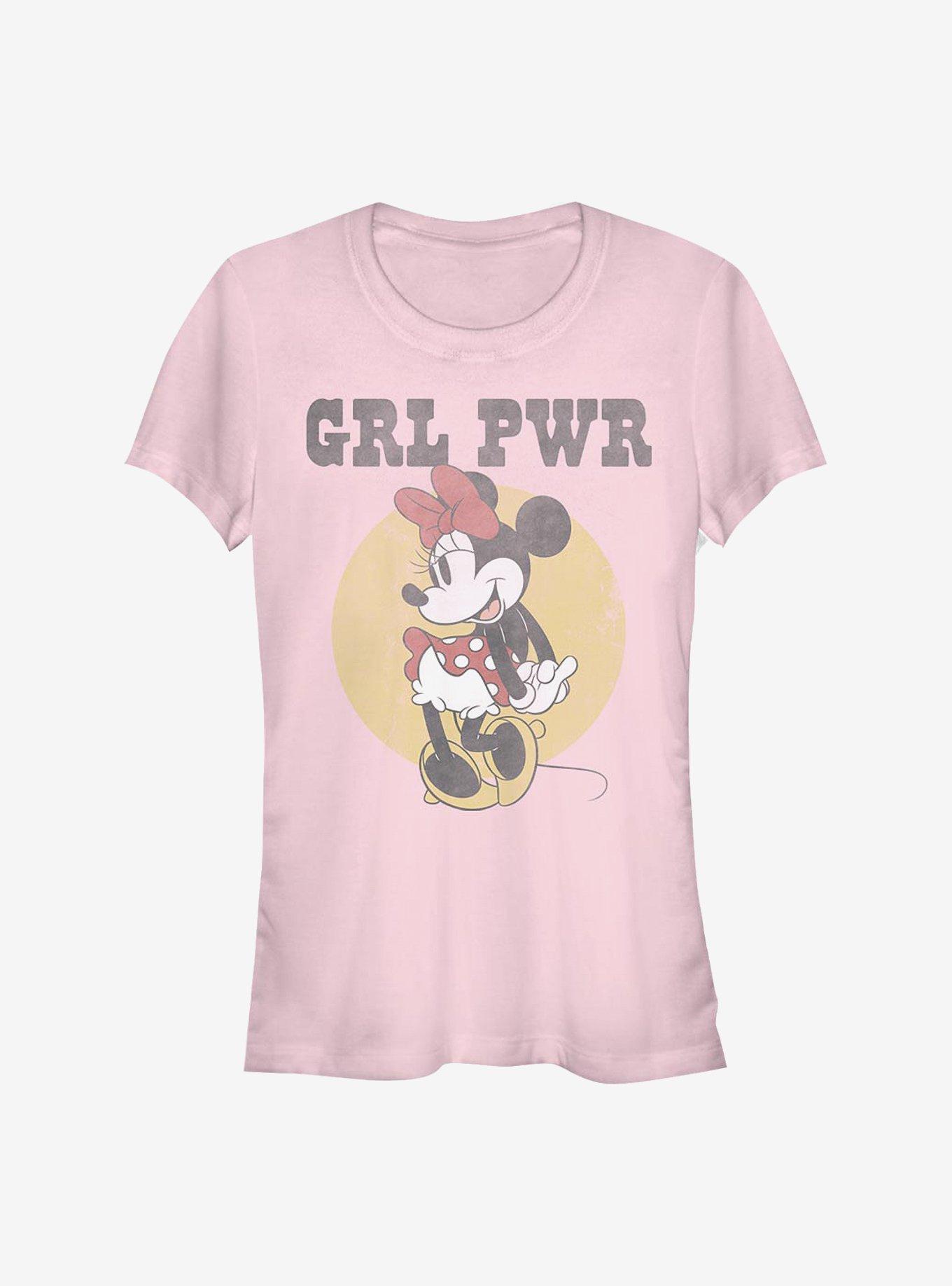 Disney Minnie Mouse Grl Pwr Minnie Girls T-Shirt - PINK | Hot Topic