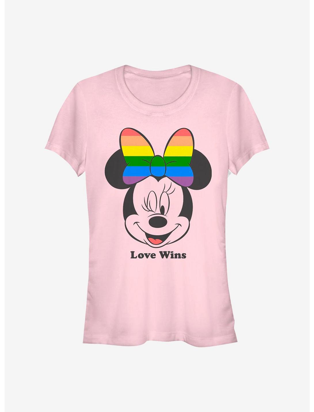 Disney Minnie Mouse Love Wins Girls T-Shirt, LIGHT PINK, hi-res