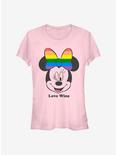 Disney Minnie Mouse Love Wins Girls T-Shirt, LIGHT PINK, hi-res