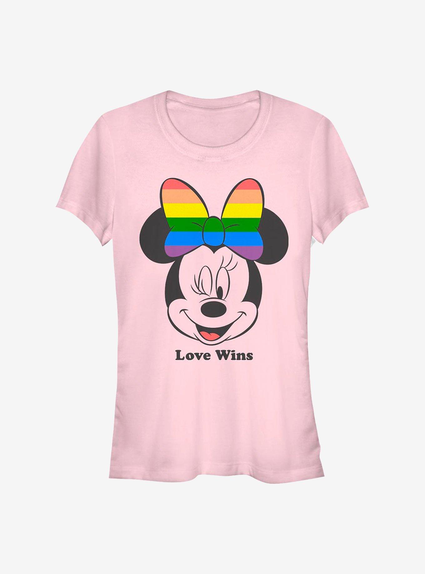 Disney Minnie Mouse Love Wins T-Shirt, LT PINK, hi-res