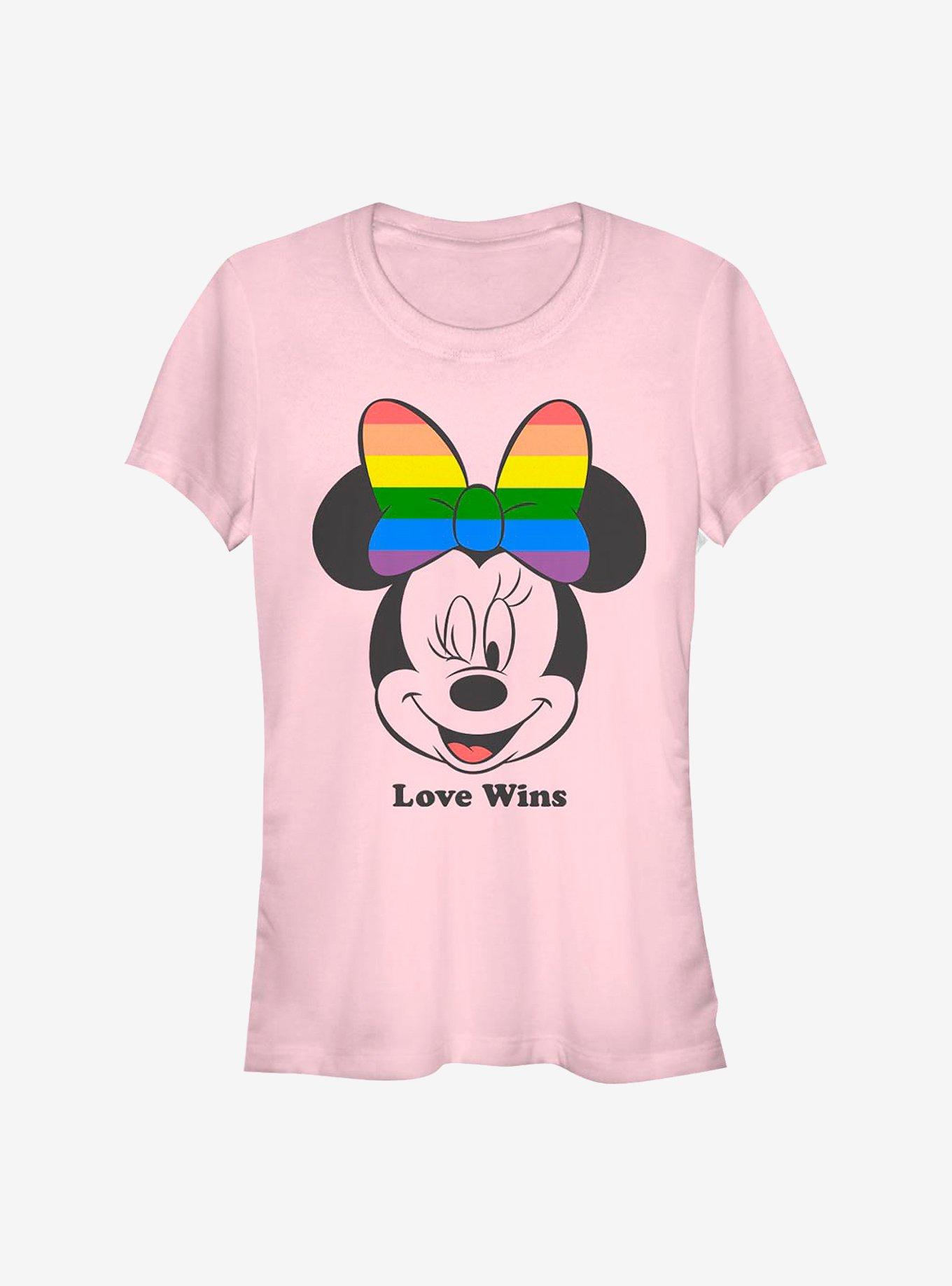 Disney Minnie Mouse Love Wins Girls T-Shirt, LIGHT PINK, hi-res