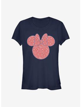 Disney Minnie Mouse Minnie Americana Paisley Girls T-Shirt, NAVY, hi-res