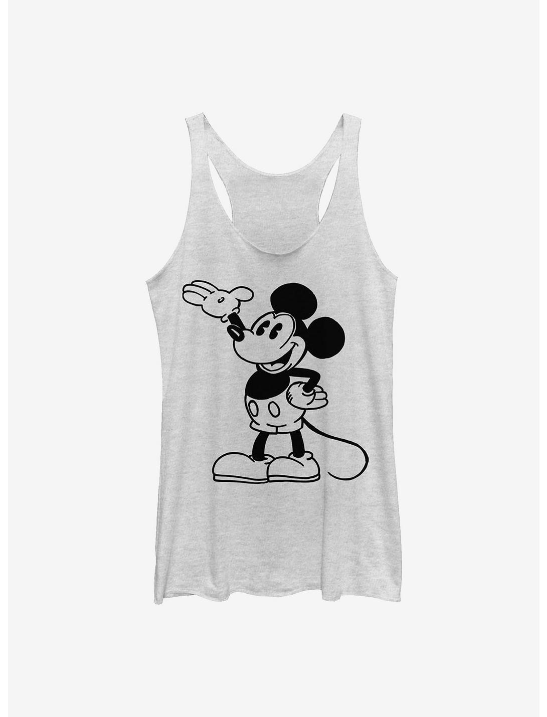 Disney Mickey Mouse Mickey Pose Girls Tank, WHITE HTR, hi-res
