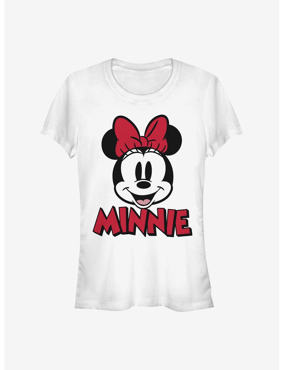 Disney Minnie Mouse Minnie Chenille Patch Girls T-Shirt, WHITE, hi-res