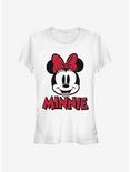 Disney Minnie Mouse Minnie Chenille Patch Girls T-Shirt, WHITE, hi-res