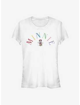 Disney Minnie Mouse Minnie Embroidery Girls T-Shirt, , hi-res