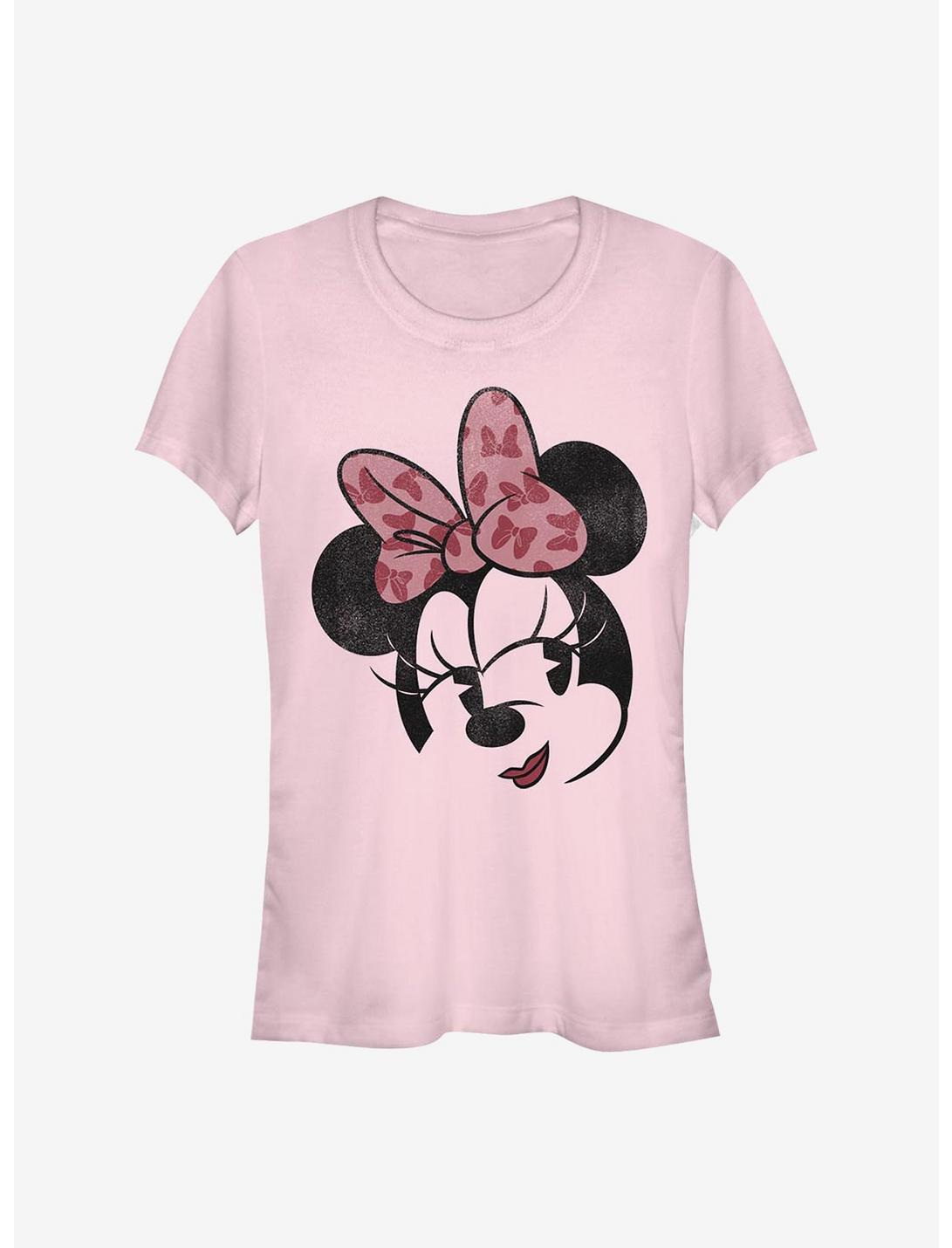Disney Minnie Mouse Minnie Face Girls T-Shirt, LIGHT PINK, hi-res