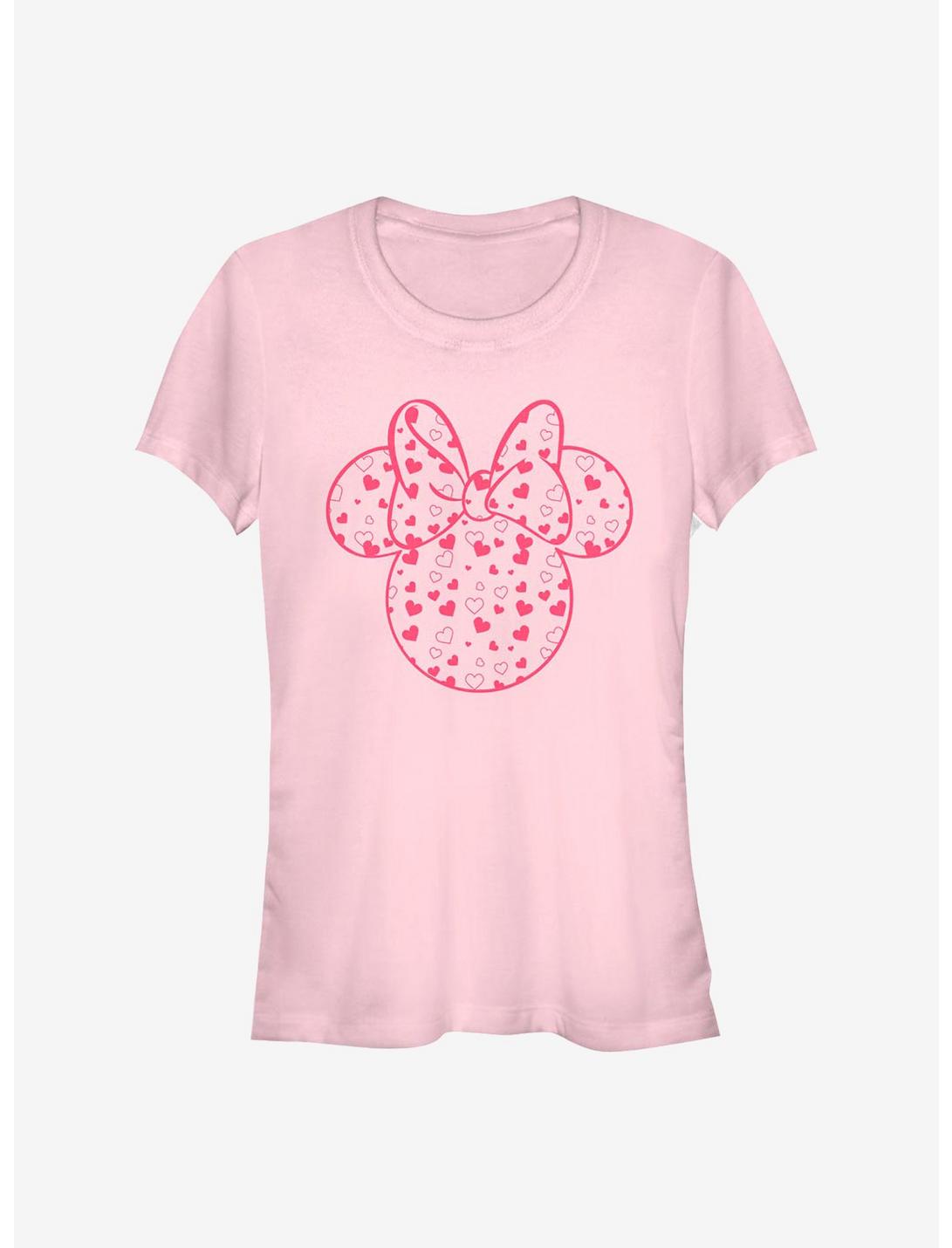 Disney Minnie Mouse Minnie Hearts Fill Girls T-Shirt, LIGHT PINK, hi-res