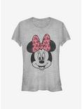 Disney Minnie Mouse Modern Minnie Face Girls T-Shirt, ATH HTR, hi-res