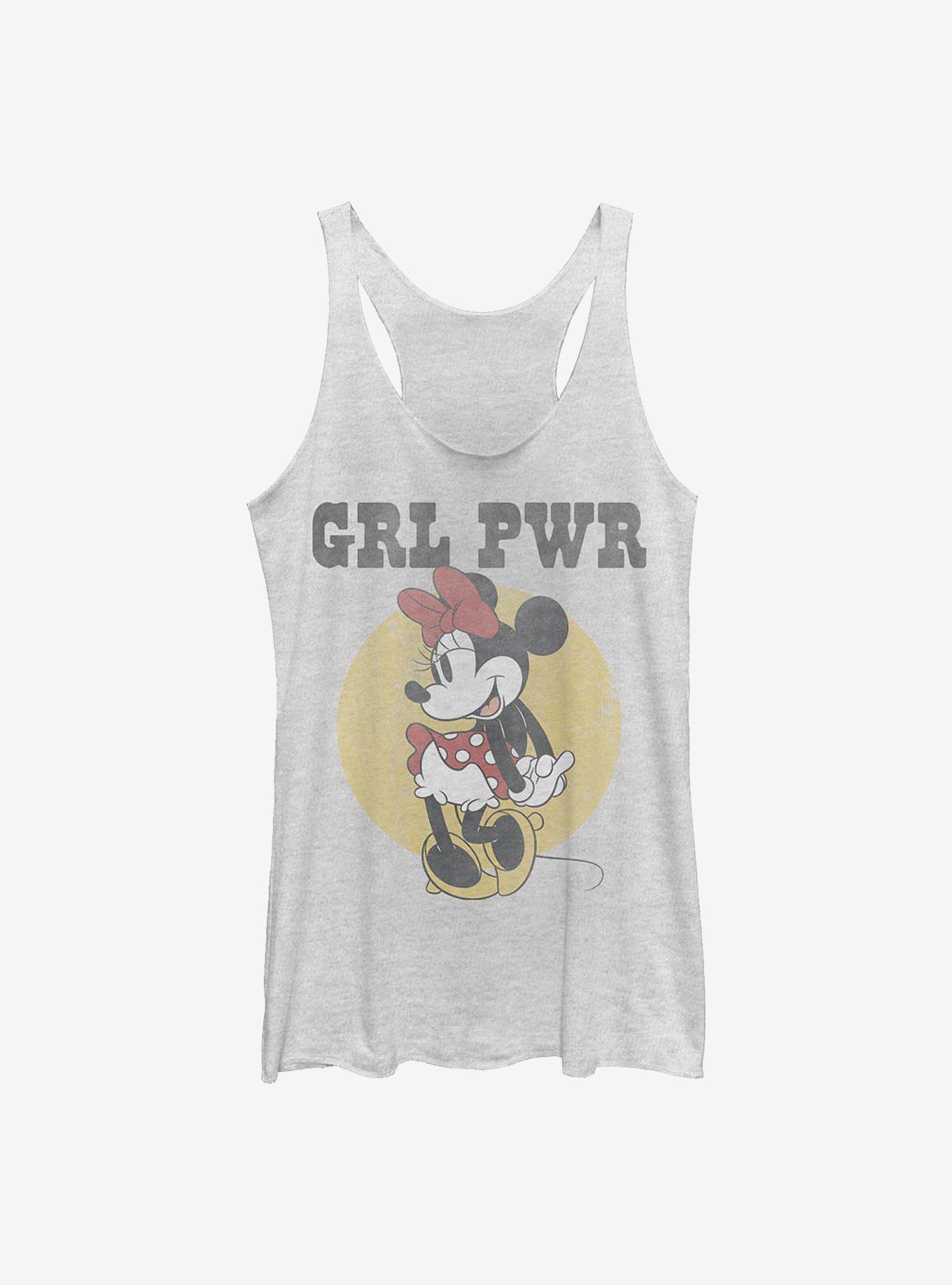 Disney Minnie Mouse Grl Pwr Minnie Girls Tank, WHITE HTR, hi-res