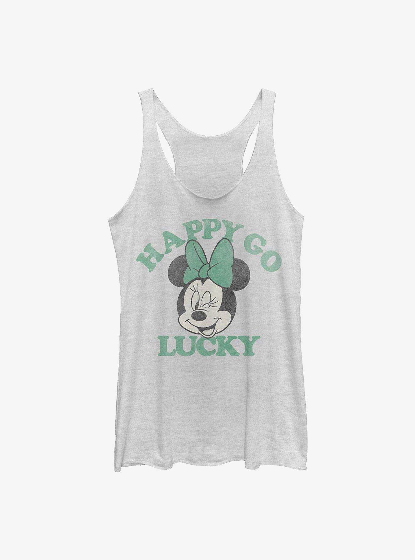 Disney Minnie Mouse Lucky Minnie Girls Tank, WHITE HTR, hi-res