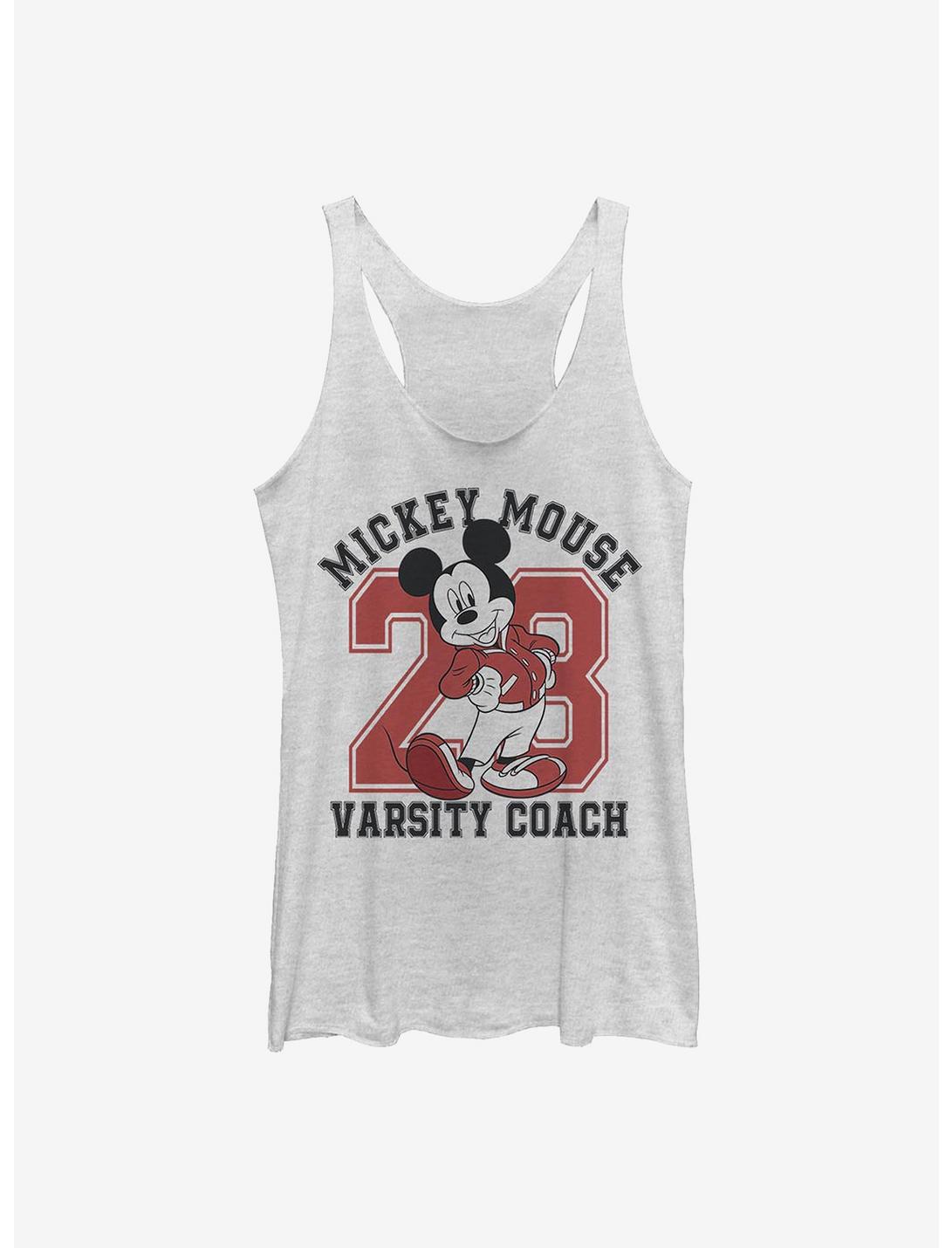 Disney Mickey Mouse Varsity Mouse Girls Tank, WHITE HTR, hi-res
