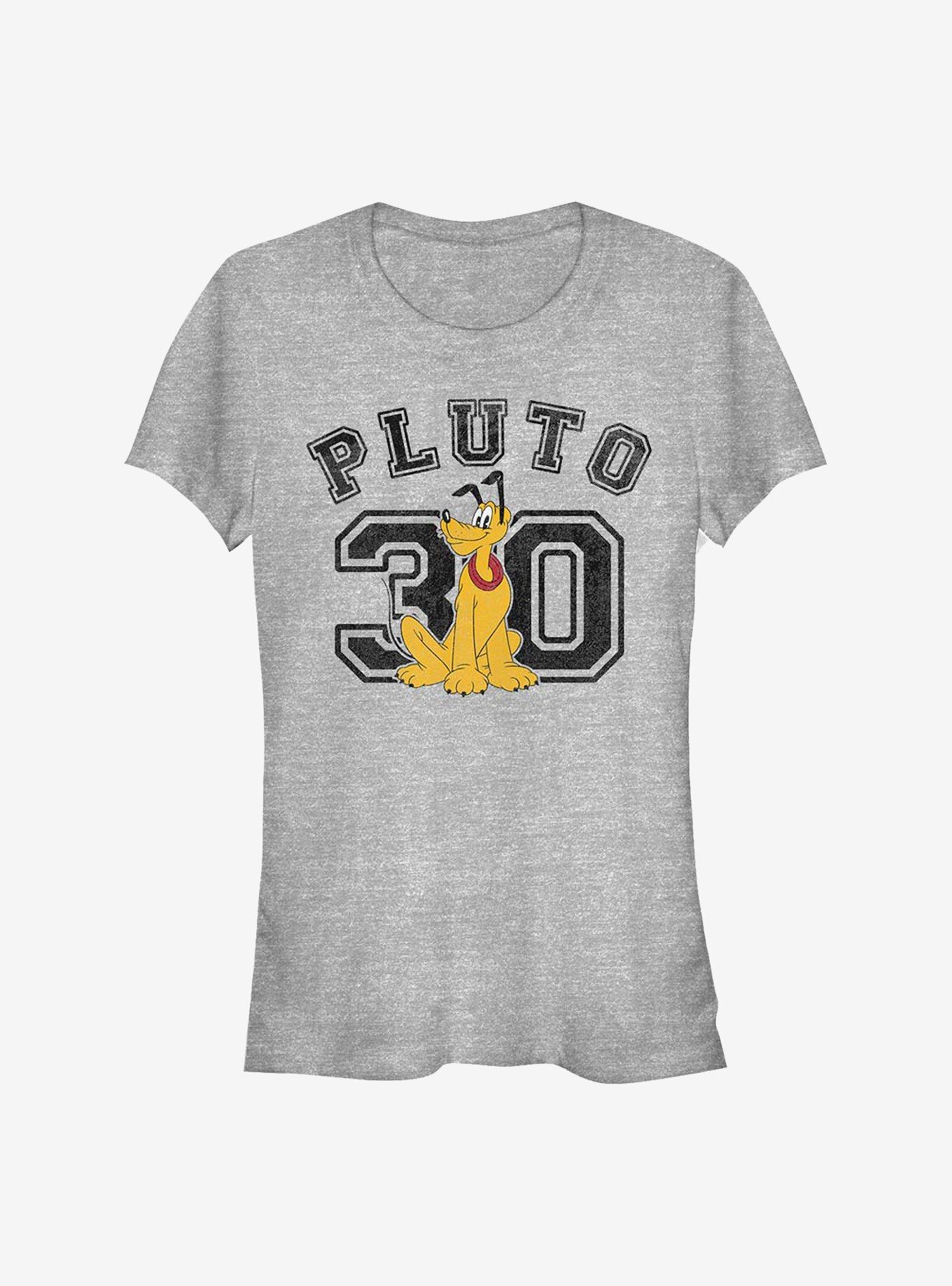 Disney Pluto Collegiate Girls T-Shirt, ATH HTR, hi-res