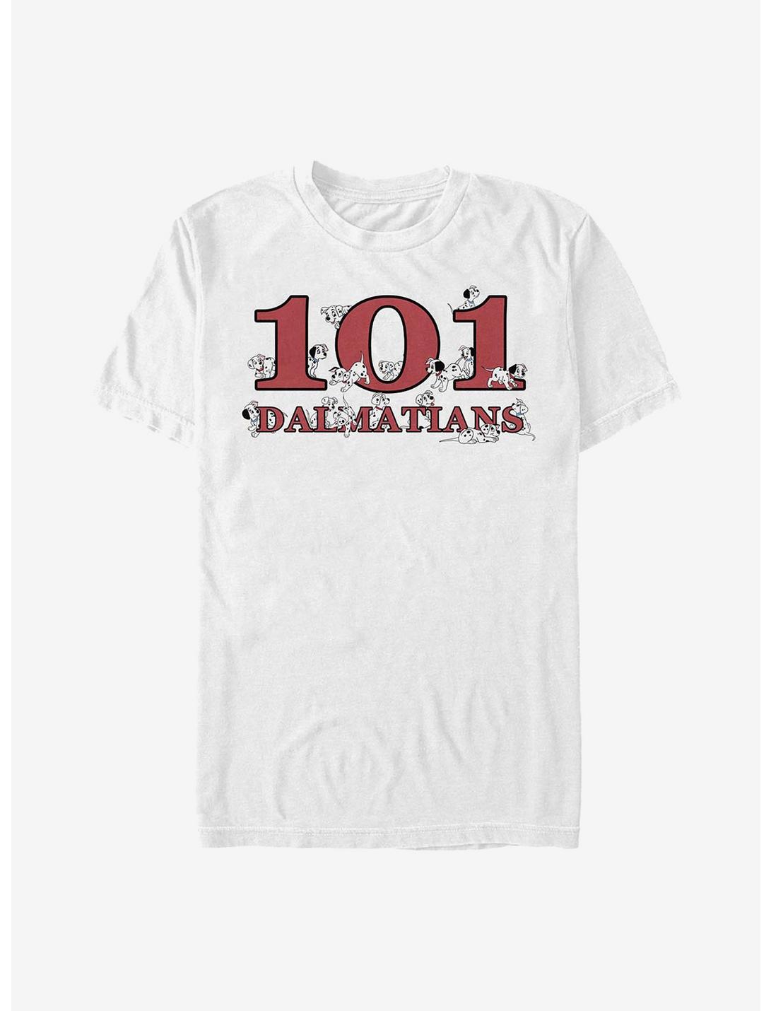 Disney 101 Dalmatians Logo Pups T-Shirt, WHITE, hi-res