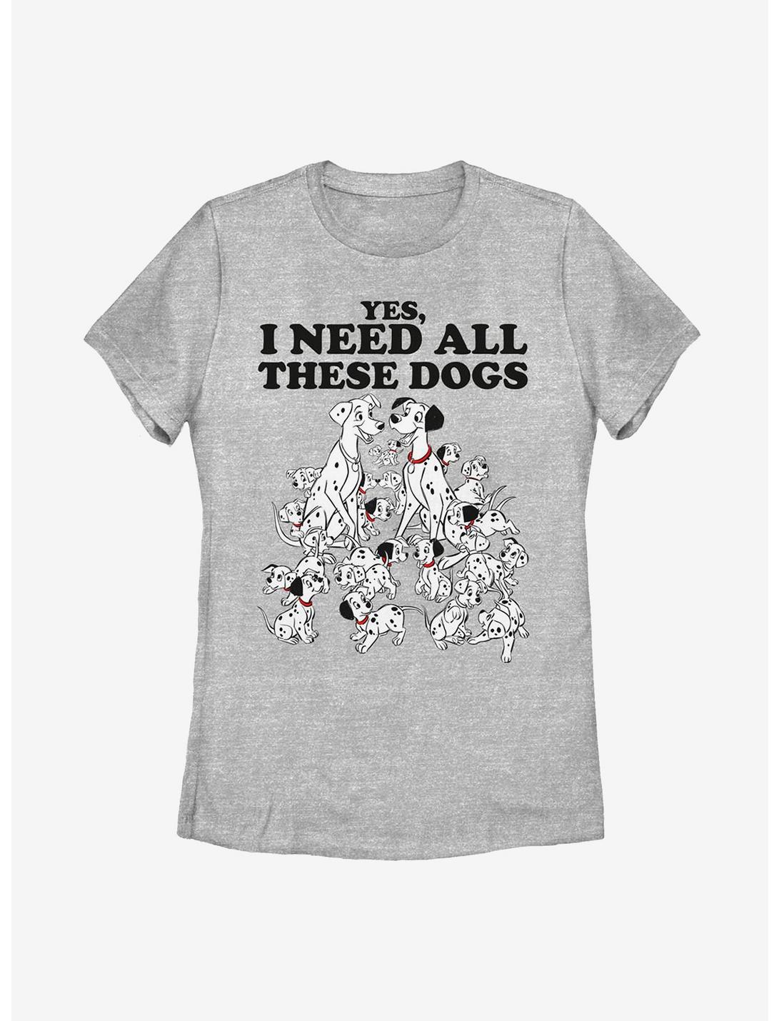 Disney 101 Dalmatians All These Dogs Womens T-Shirt, ATH HTR, hi-res