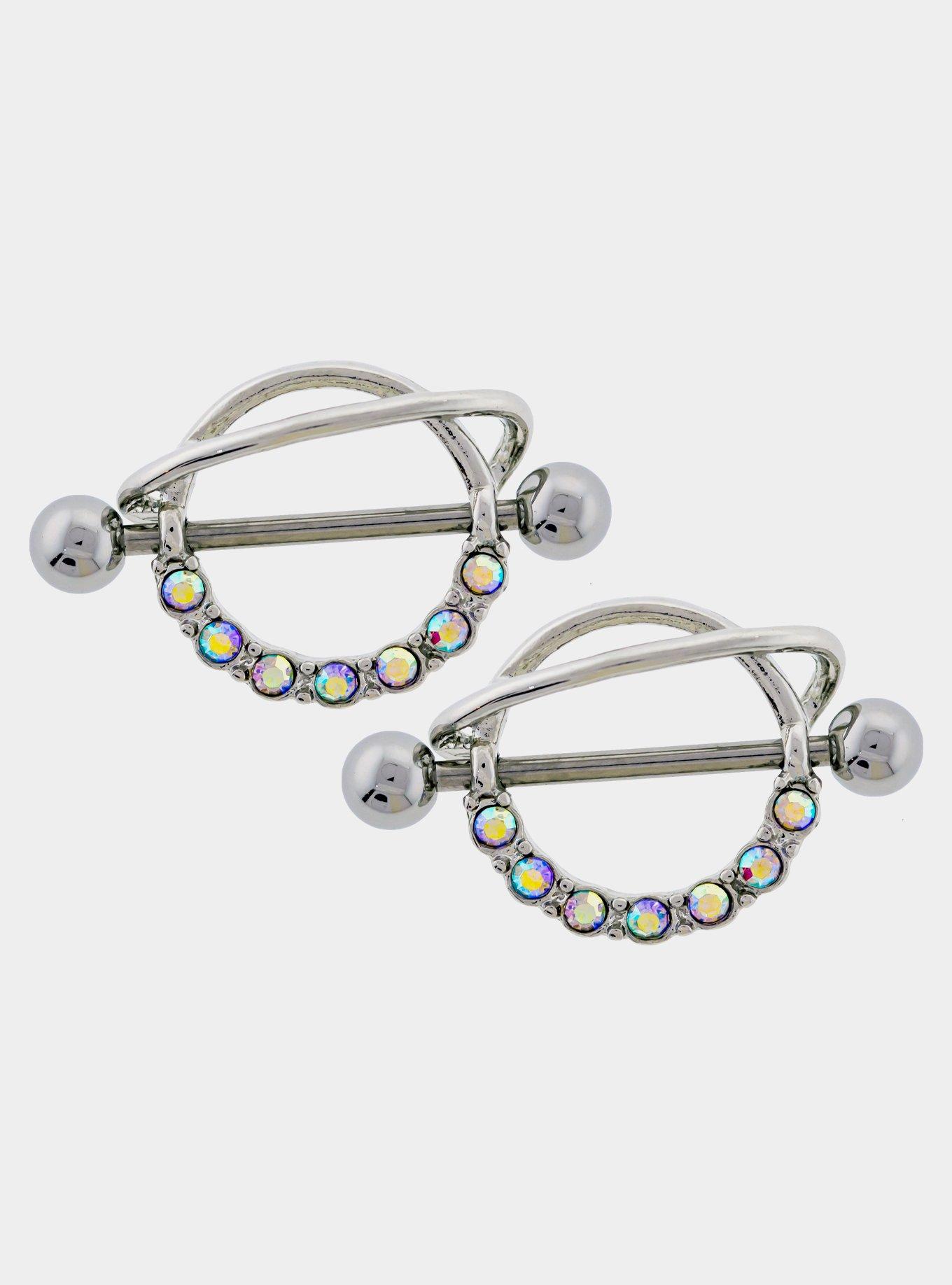 Steel Nipple Barbell 2 Pack Hot Topic