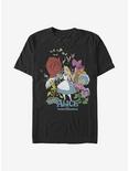 Disney Alice In Wonderland Flower Love T-Shirt, BLACK, hi-res