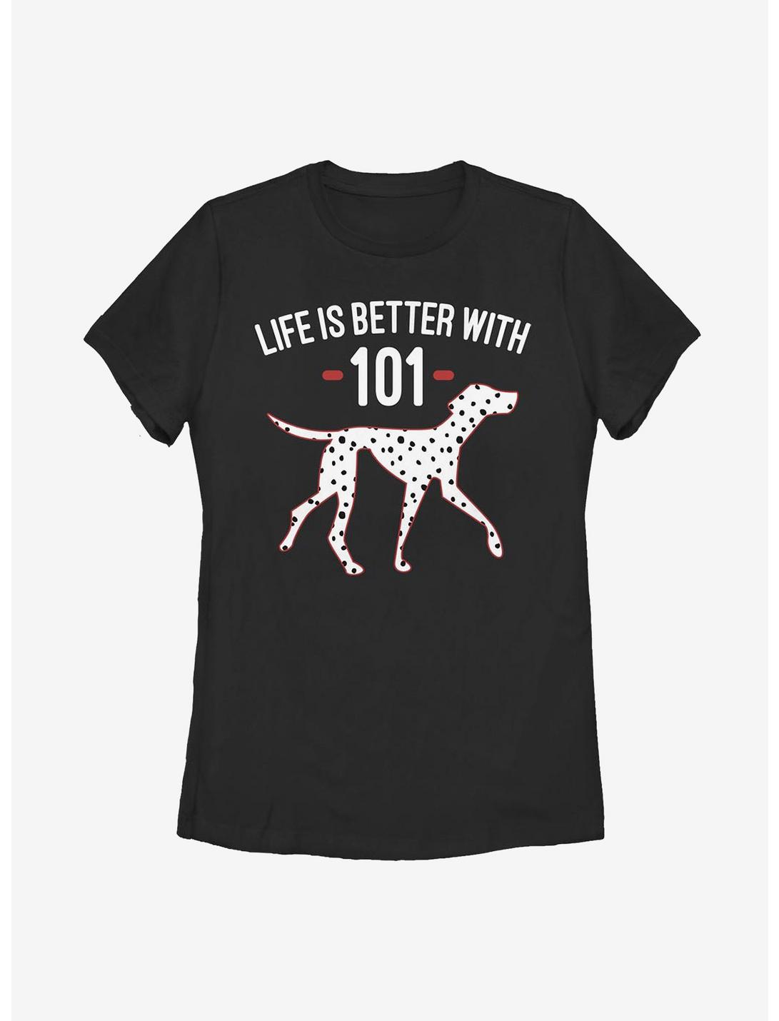 Disney 101 Dalmatians Better With Womens T-Shirt, BLACK, hi-res