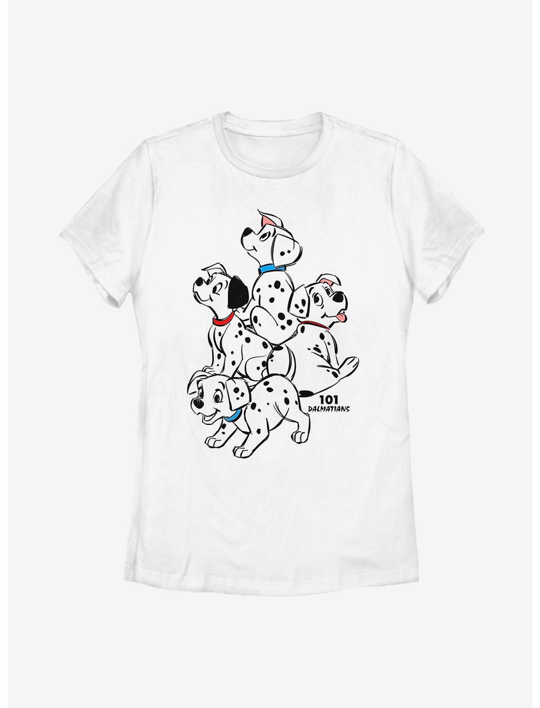 Disney 101 Dalmatians Big Pups Womens T-Shirt, WHITE, hi-res