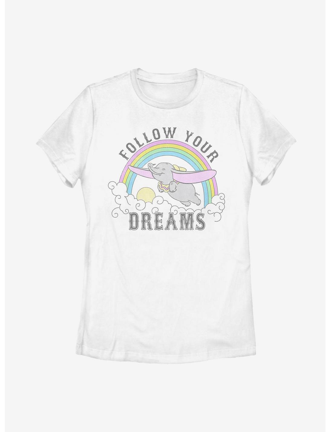 Disney Dumbo Dreaming Dumbo Womens T-Shirt, WHITE, hi-res