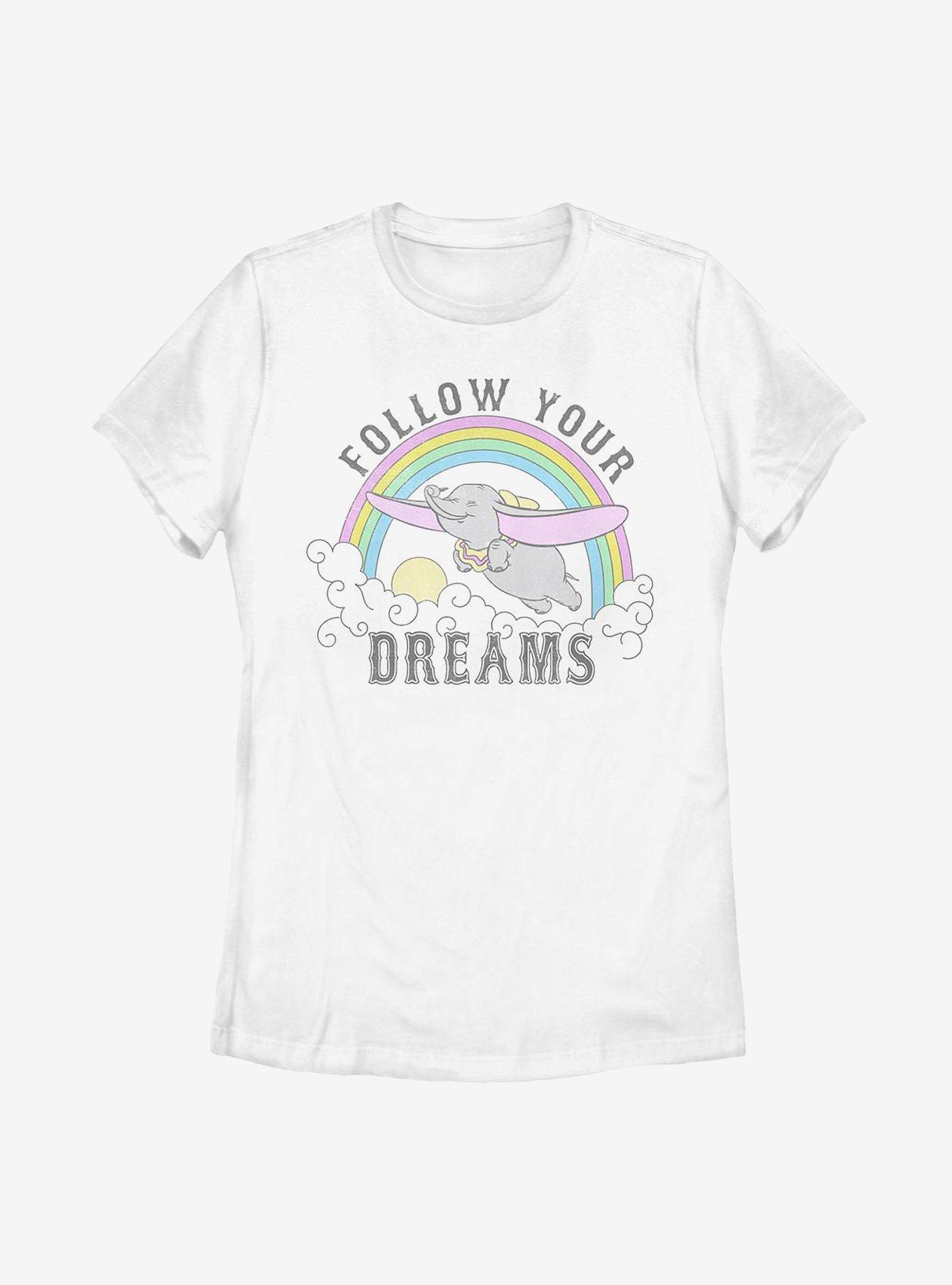 Disney Dumbo Dreaming Dumbo Womens T-Shirt, WHITE, hi-res