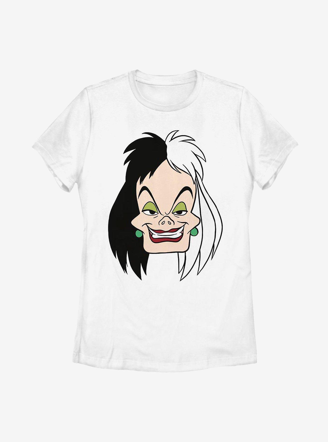 Disney 101 Dalmatians Cruella Big Face Womens T-Shirt, , hi-res