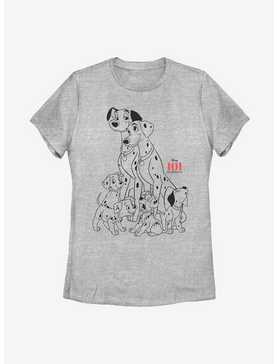 Disney 101 Dalmatians Dog Pile Womens T-Shirt, , hi-res