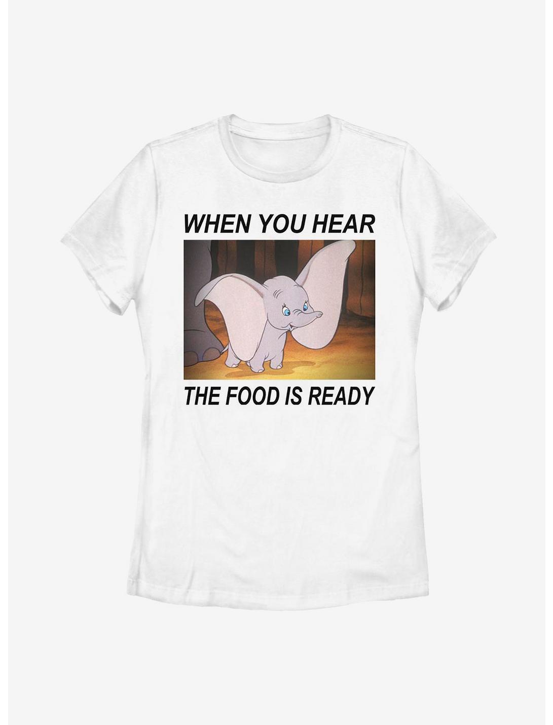 Disney Dumbo Food Meme Womens T-Shirt, WHITE, hi-res