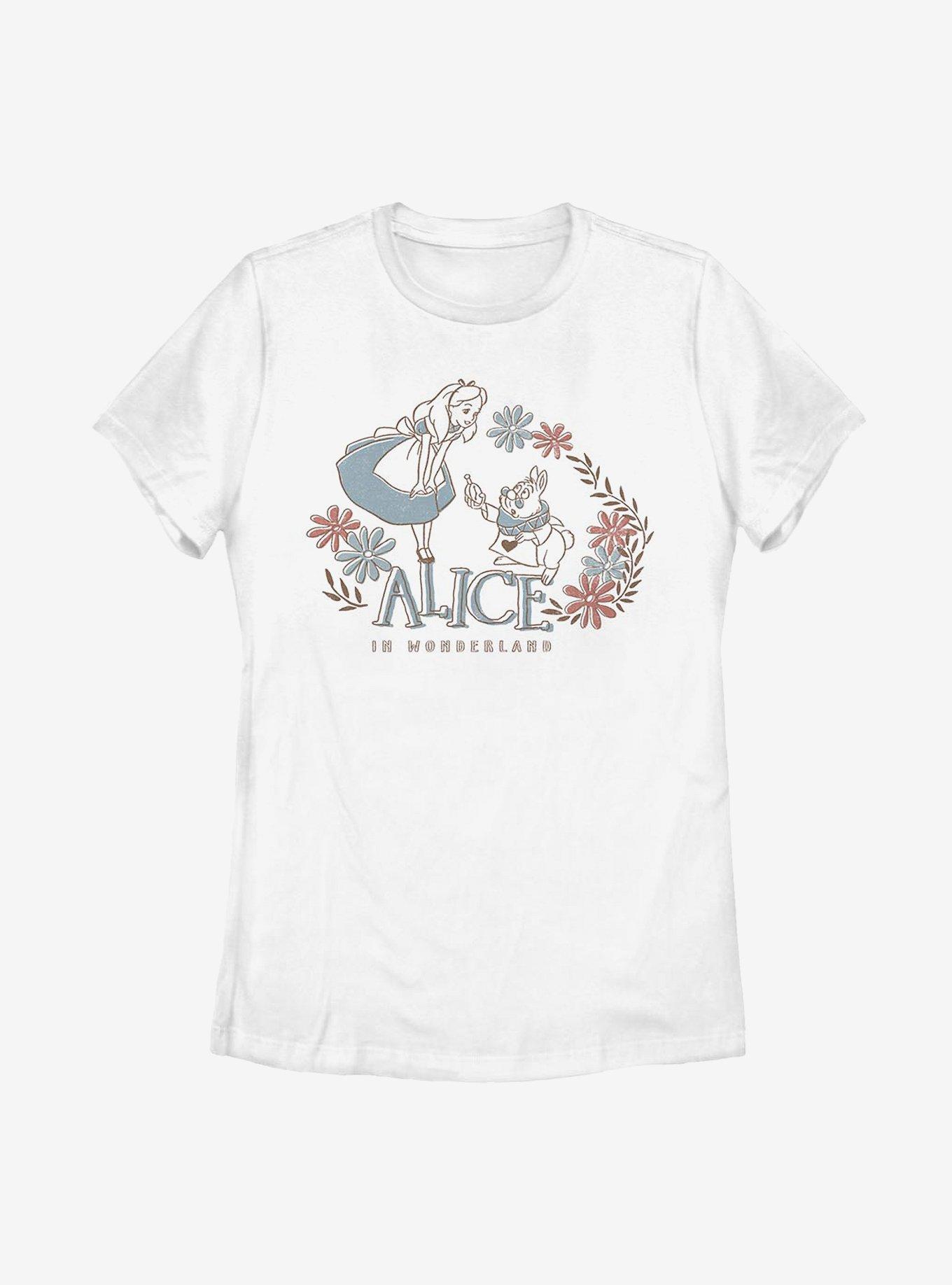 Disney Alice In Wonderland Alice And Rabbit Womens T-Shirt, , hi-res
