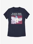 Disney Dumbo Makeup Meme Womens T-Shirt, NAVY, hi-res