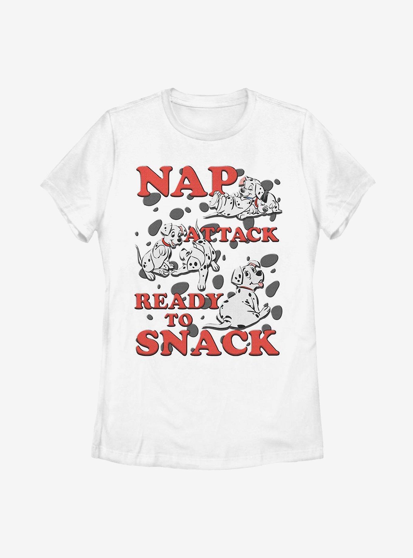 Disney 101 Dalmatians Nap Attack Snack Pups Womens T-Shirt, , hi-res