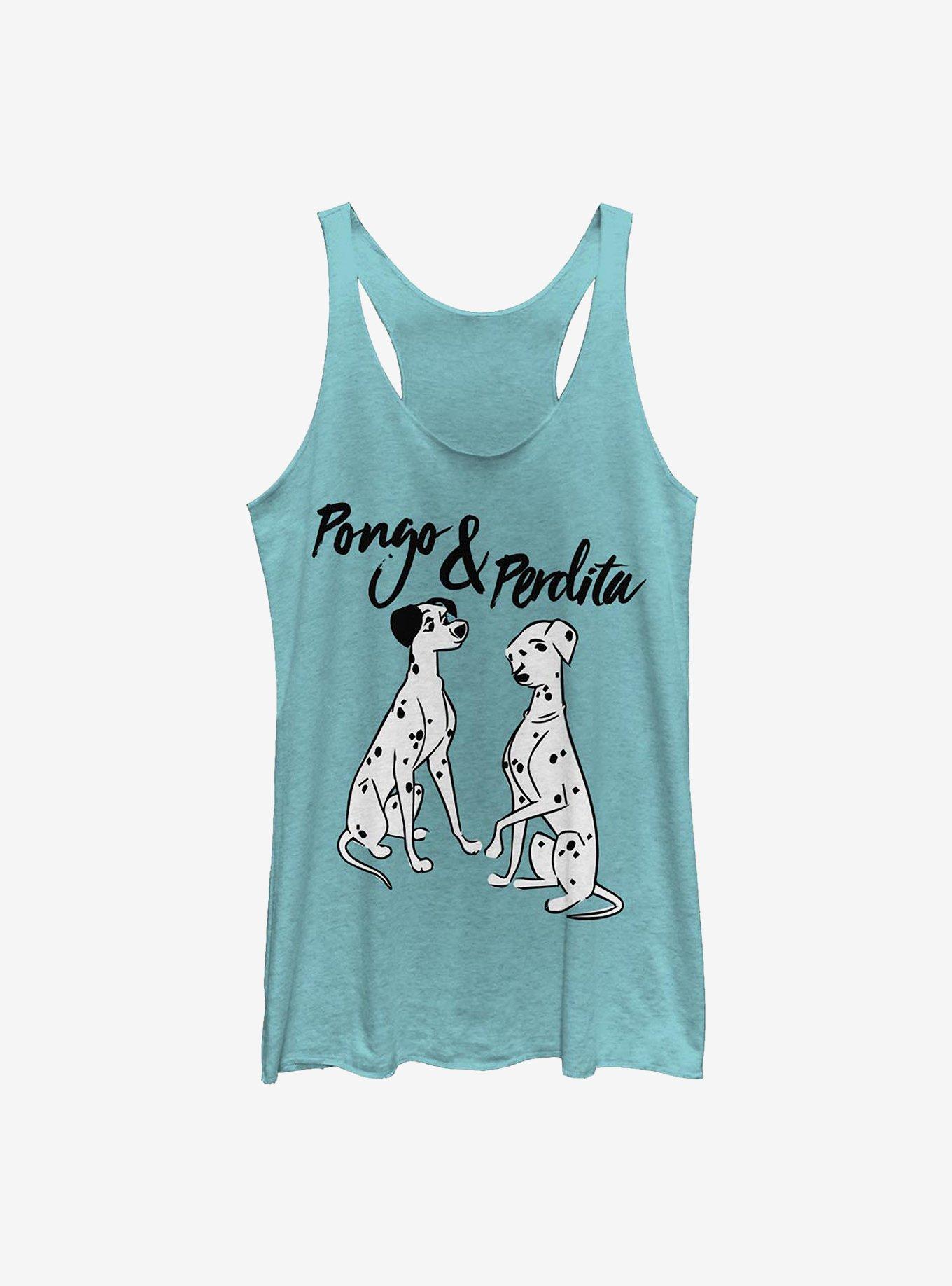 Disney 101 Dalmatians Pongo Perdita Womens Tank Top, TAHI BLUE, hi-res