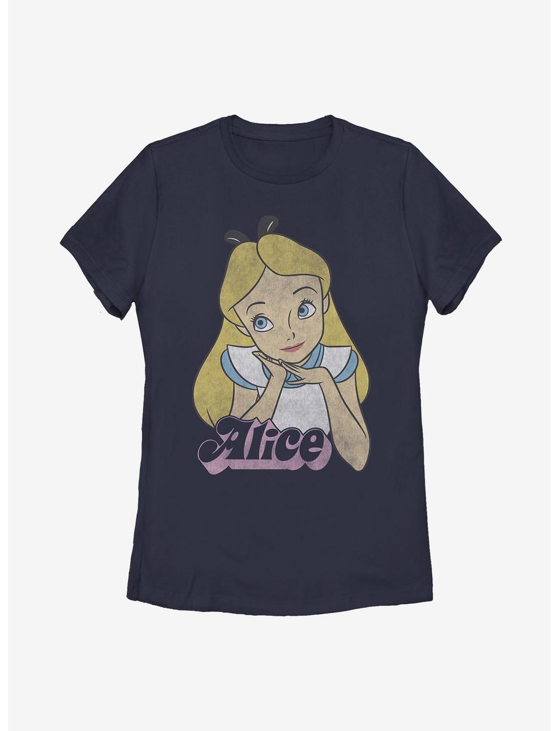 Disney Alice In Wonderland Big Alice Womens T-Shirt, NAVY, hi-res