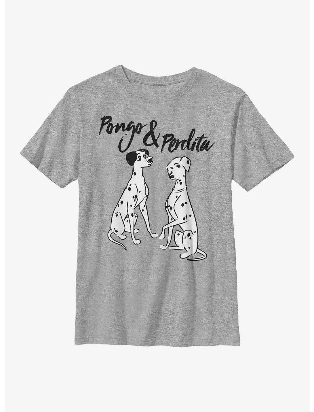 Disney 101 Dalmatians Pongo Perdita Youth T-Shirt, ATH HTR, hi-res