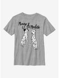 Disney 101 Dalmatians Pongo Perdita Youth T-Shirt, ATH HTR, hi-res