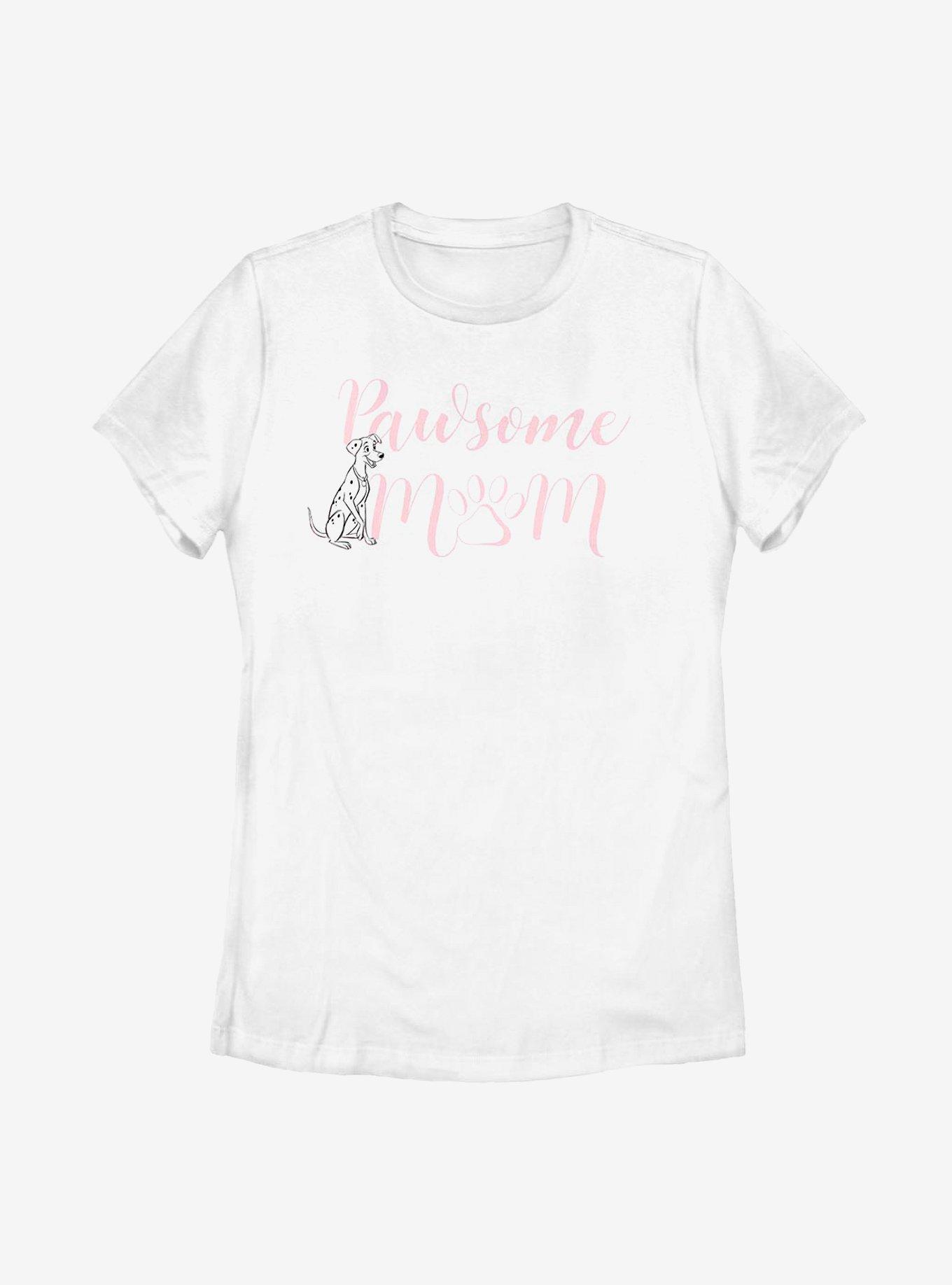 Disney 101 Dalmatians Pawsome Mom Womens T-Shirt, WHITE, hi-res