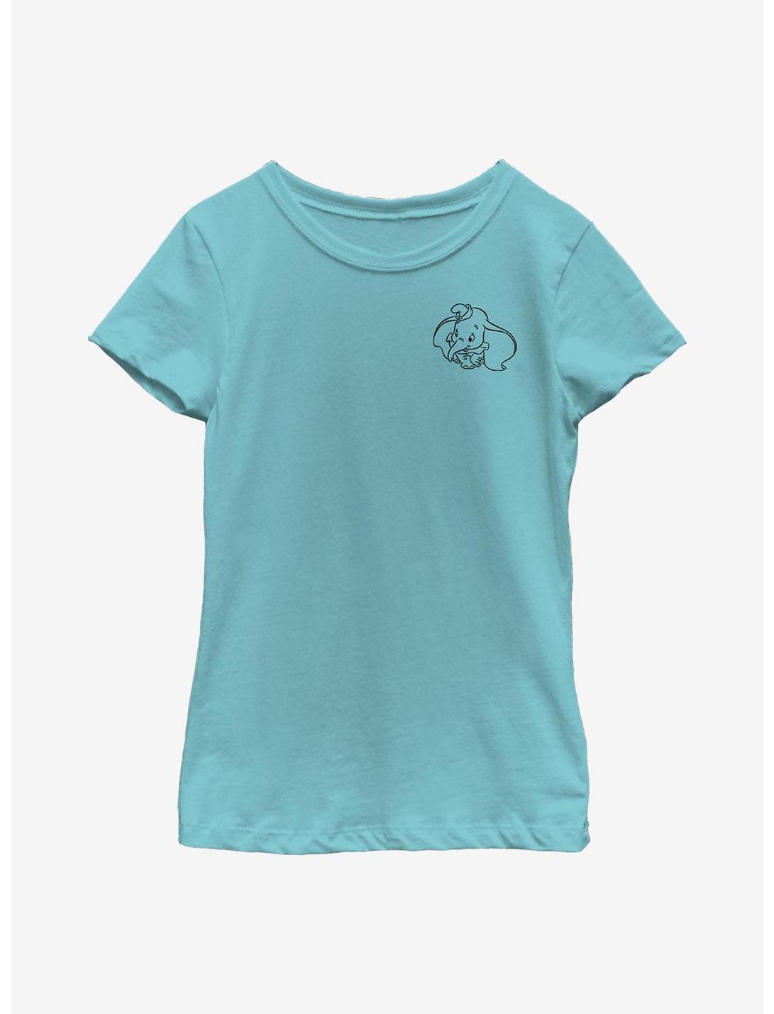 Disney Dumbo Line Youth Girls T-Shirt, TAHI BLUE, hi-res