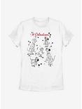 Disney 101 Dalmatians Puppy Names Womens T-Shirt, WHITE, hi-res