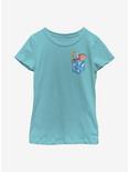 Disney Dumbo Faux Pocket Youth Girls T-Shirt, TAHI BLUE, hi-res