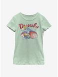 Disney Dumbo Watercolor Youth Girls T-Shirt, MINT, hi-res