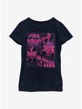Disney Dumbo Pink Elephants Youth Girls T-Shirt, NAVY, hi-res