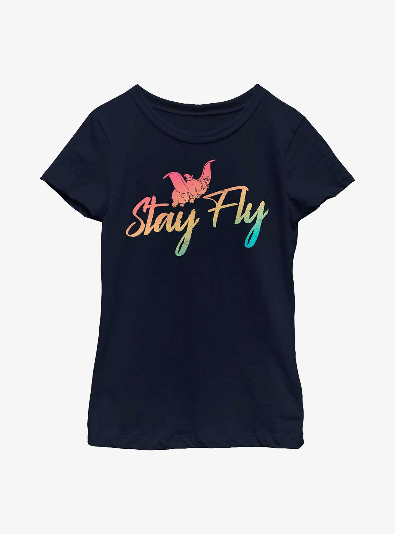 Disney Dumbo Stay Fly Youth Girls T-Shirt, , hi-res