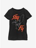 Disney Dumbo Stay Fly Street Youth Girls T-Shirt, BLACK, hi-res