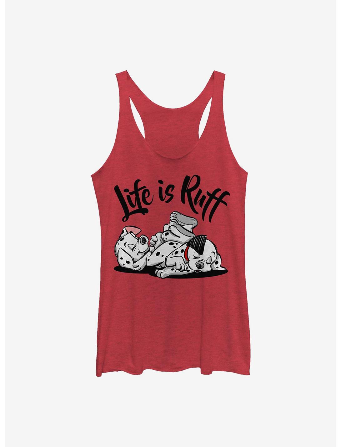 Disney 101 Dalmatians Life Ruff Womens Tank Top, RED HTR, hi-res